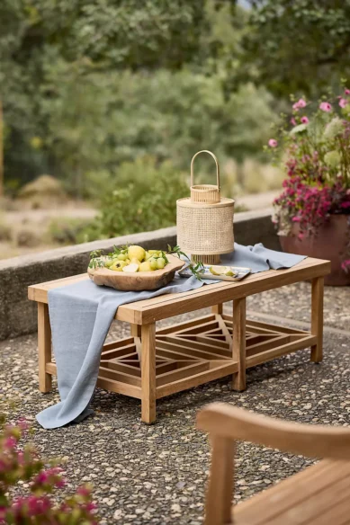 Fretwork Teak Coffee Table - Image 2