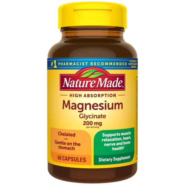 High Absorption Magnesium Glycinate Capsules 200 mg