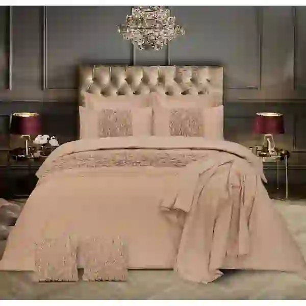 Cuddly Imperial Beige-Bed Set 8 Pcs (Luxury)