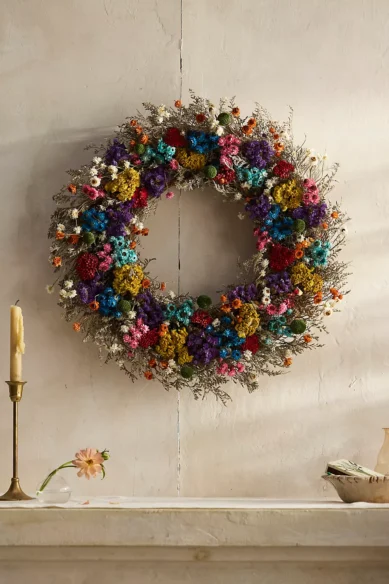Dried Painter’s Palette Wreath