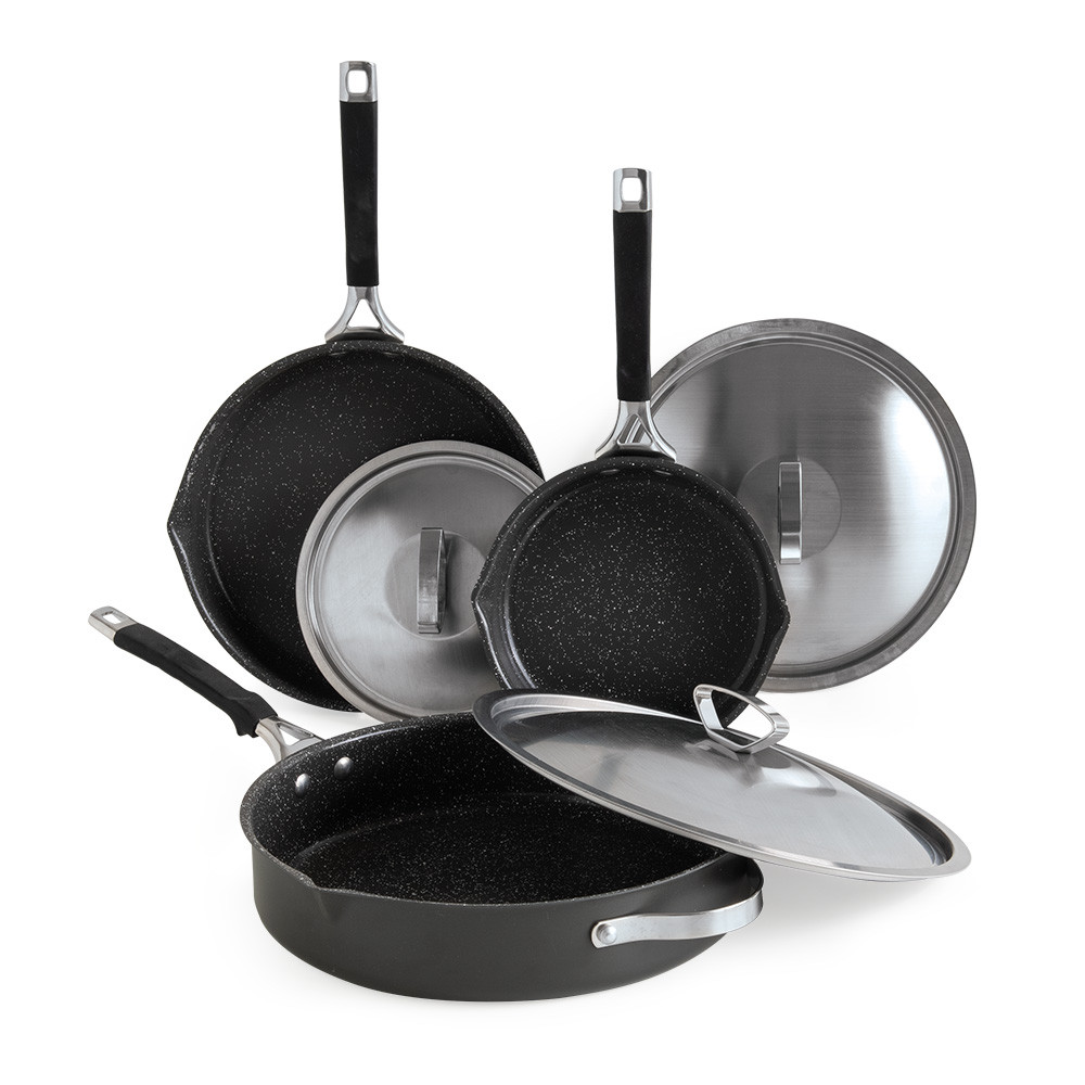 Verde 6 Piece Ceramic Nonstick Skillet & Lid Set