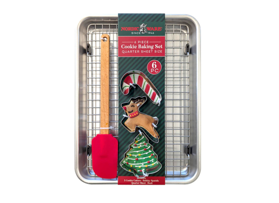 Naturals® Quarter Sheet Pan with Rack, Cookie Cutters and Spatula