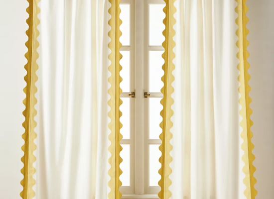 Maeve Scalloped Cotton Curtain