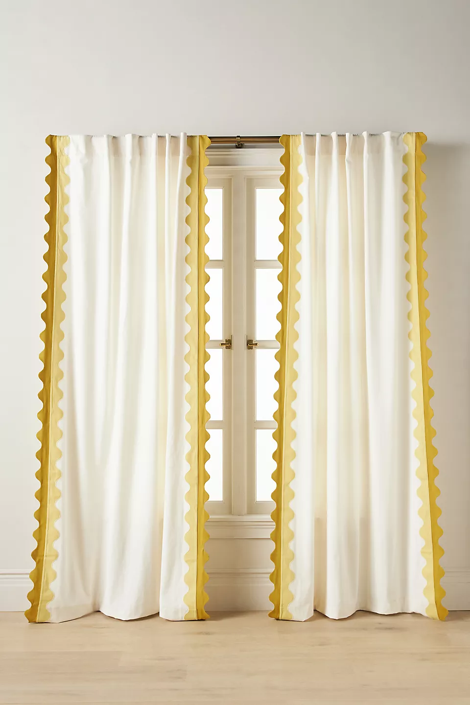 Maeve Scalloped Cotton Curtain