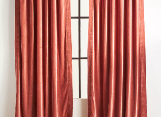 Trova Washed Velvet Curtain