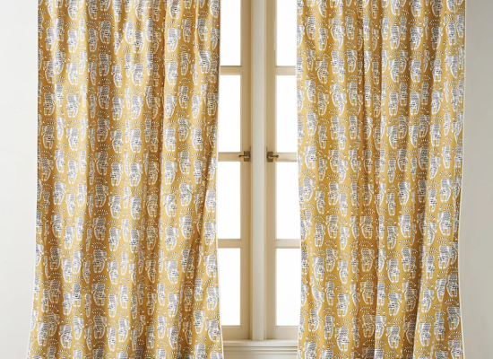 Cotton Printed Tiger Curtain