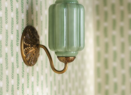 The Eloise Scallop Milk Glass Sconce Wall Light