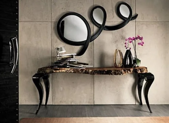 EleganceCraft Handcrafted Decorative Wall Mirror – Modern & Stylish for Home Interiors