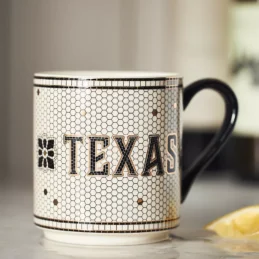 The Bistro Tile Stoneware Mug: Jetsetter Edition