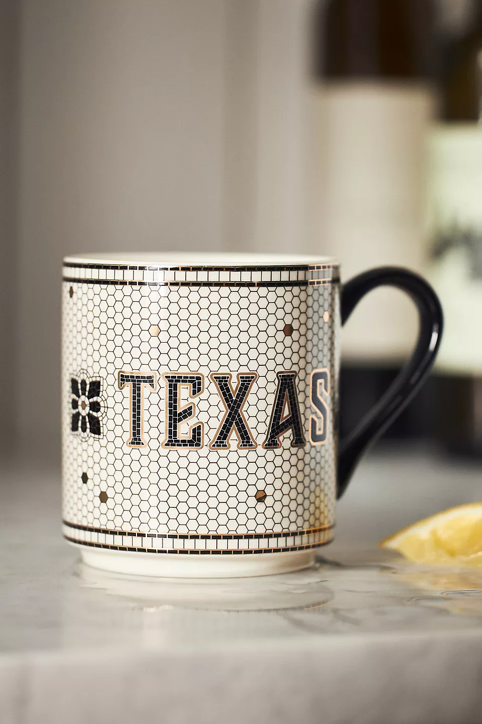The Bistro Tile Stoneware Mug: Jetsetter Edition