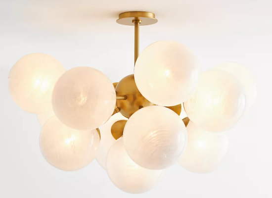 Shine Glass Flush Mount