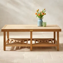 Fretwork Teak Coffee Table