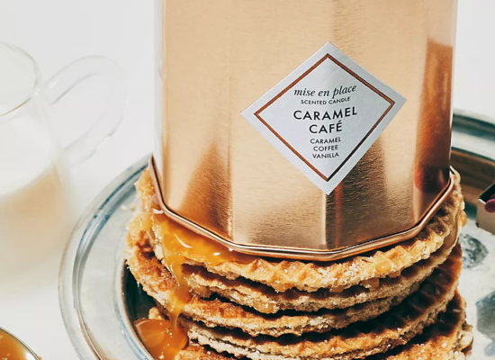 mise en place Gourmand Caramel Café Metal Tin Candle