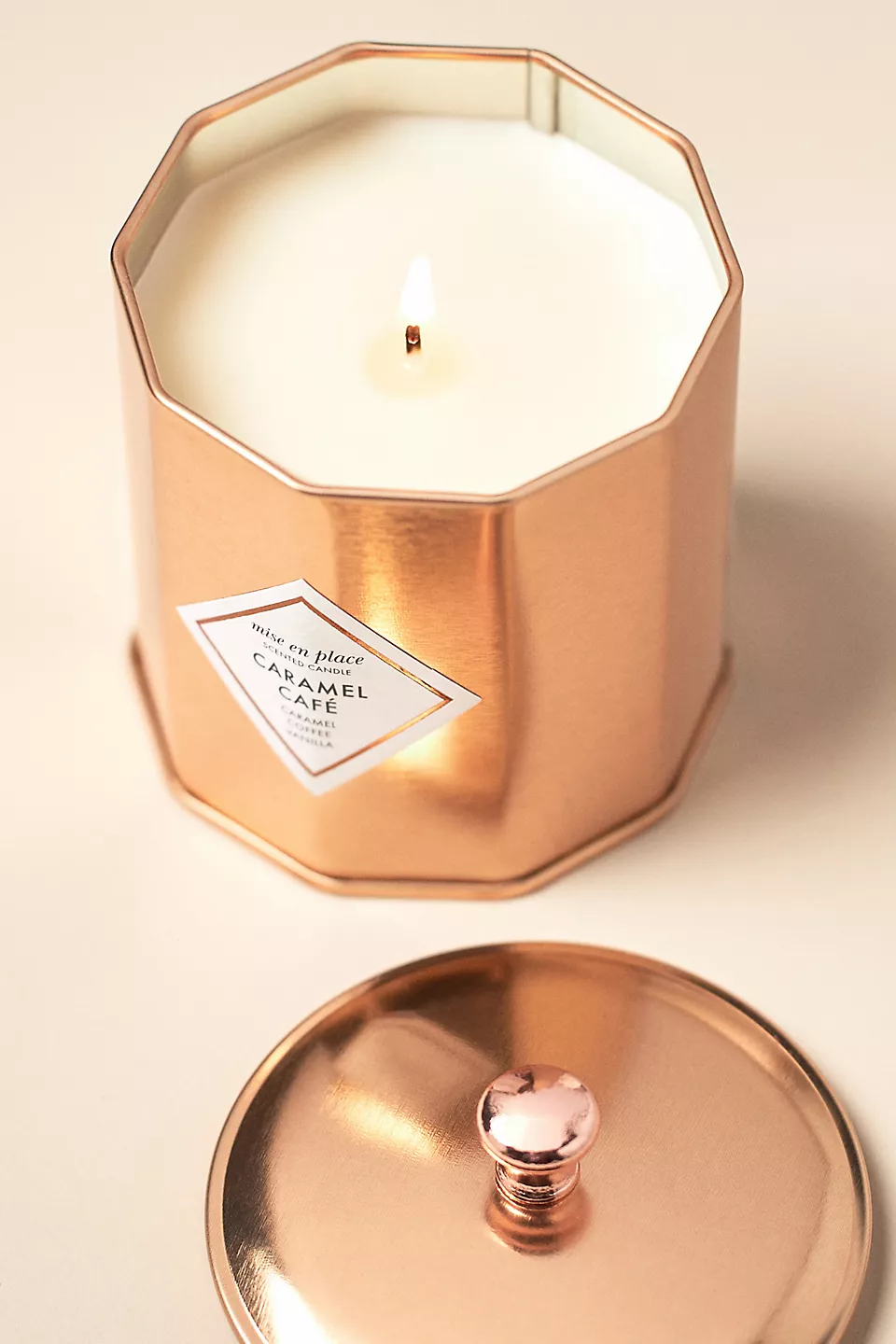mise en place Gourmand Caramel Café Metal Tin Candle - Image 2