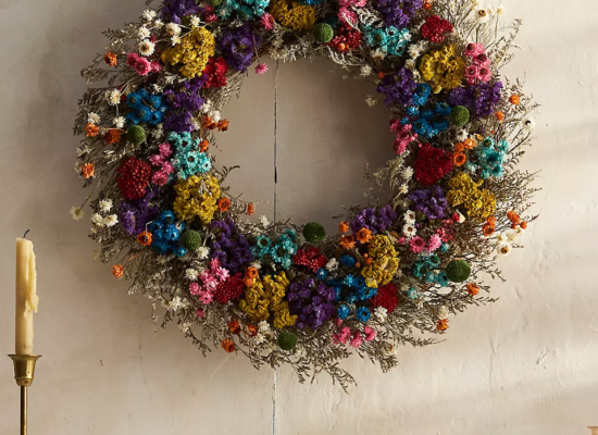 Dried Painter’s Palette Wreath