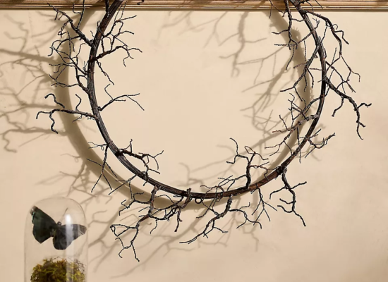 Spooky Iron Branch Wreath