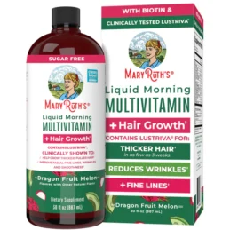 Liquid Morning Multivitamin + Hair Growth (Dragon Fruit Melon)
