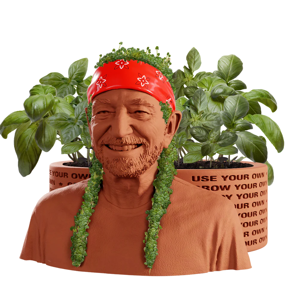 Willie Nelson Chia Pet® Herb Planter