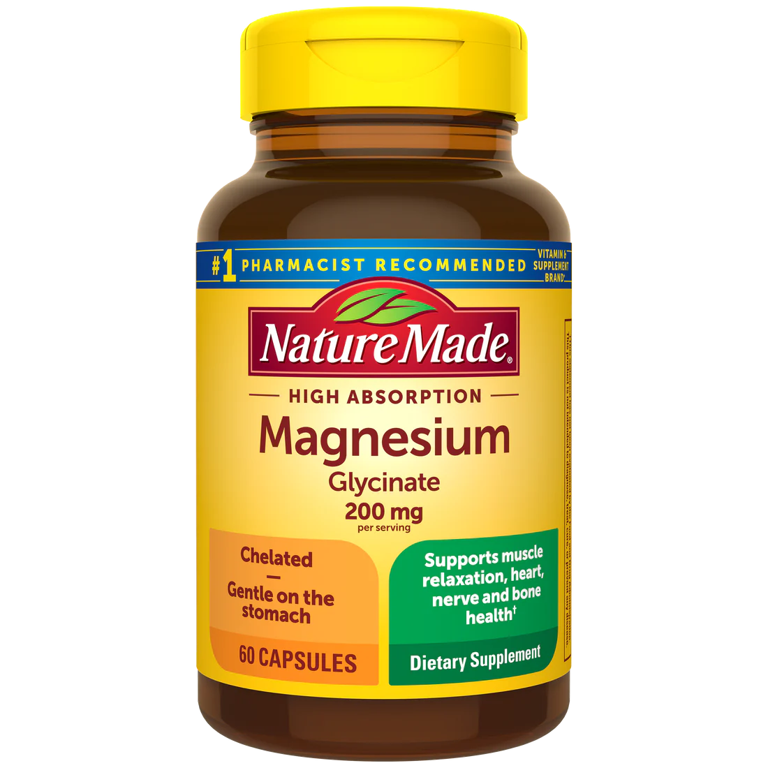 High Absorption Magnesium Glycinate Capsules 200 mg