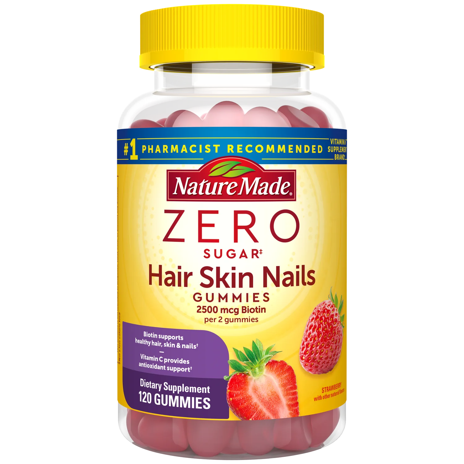 Zero Sugar‡ Hair Skin Nails Gummies