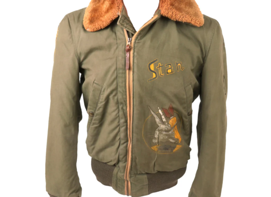 Original U.S. WWII 398th Bomb Squadron 20th Air Force Painted B-15 Flight Jacket “Stan” – Size 34