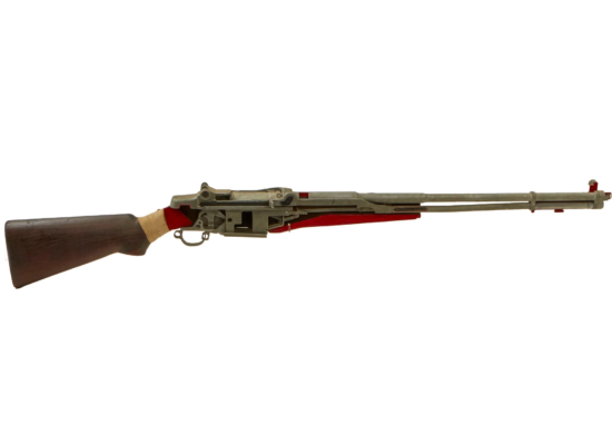 Original U.S. WWII M1 Garand Semi-Automatic Rifle Cutaway Oversized 7 Foot Classroom Trainer Demonstrator – Missing Trigger Assembly