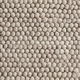 Orly Wool Blend Handwoven Ivory Area Rug 6'x9'