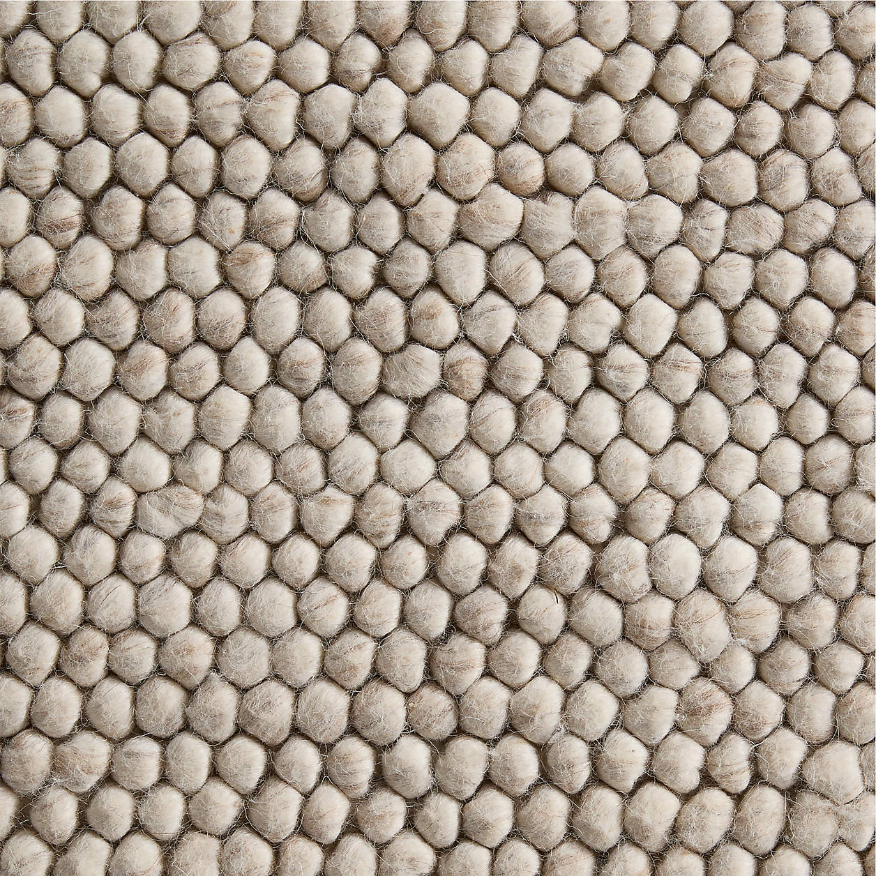 Orly Wool Blend Handwoven Ivory Area Rug 6'x9'