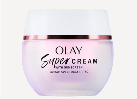 Olay Super Cream with Sunscreen SPF 30, Ultra Lightweight SPF Face Moisturizer