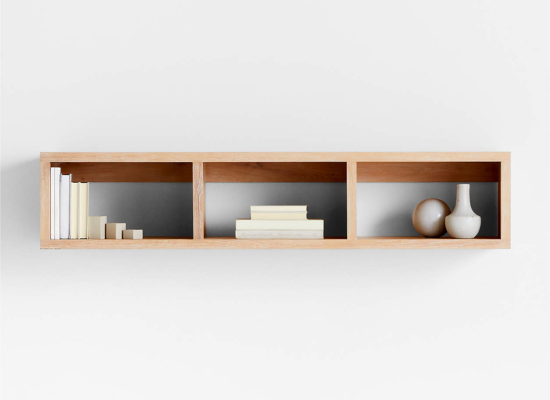 Terra Natural White Oak Wood Wall-Mounted Storage