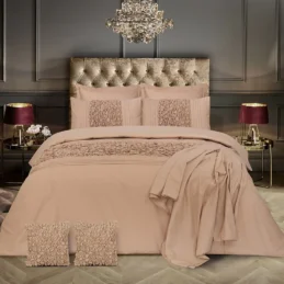 Cuddly Imperial Beige-Bed Set 8 Pcs (Luxury)