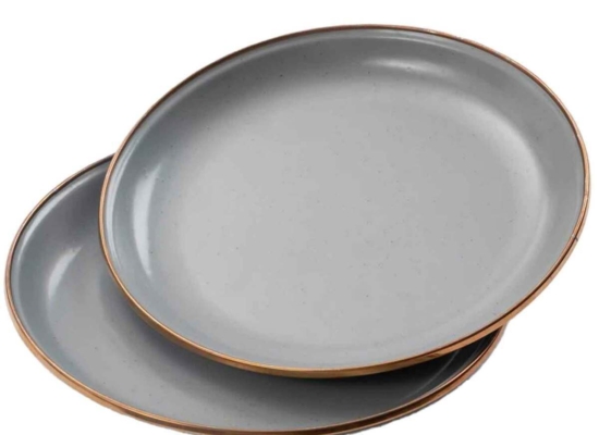 Barebones Enamel Salad Plate Set
