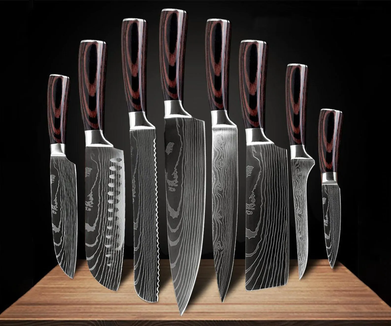 MasterChef Professional 5-Piece Kitchen Knife Set – Premium Stainless Steel with Ergonomic Handles