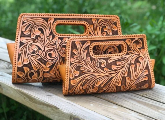 CustomCraft Leather Handbag – Personalized with Your Name or Design