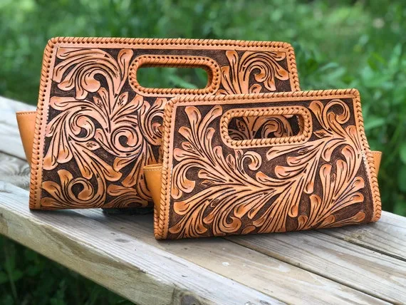 CustomCraft Leather Handbag – Personalized with Your Name or Design