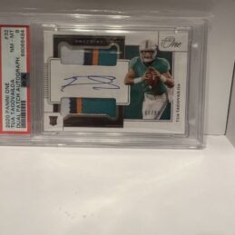 2020 PANINI ONE TUA TAGOVAILOA DUAL PATCH AUTOGRAPH 65/99. NM-MT 8 358.69